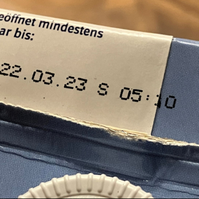 Mindesthaltbarkeitsdatum